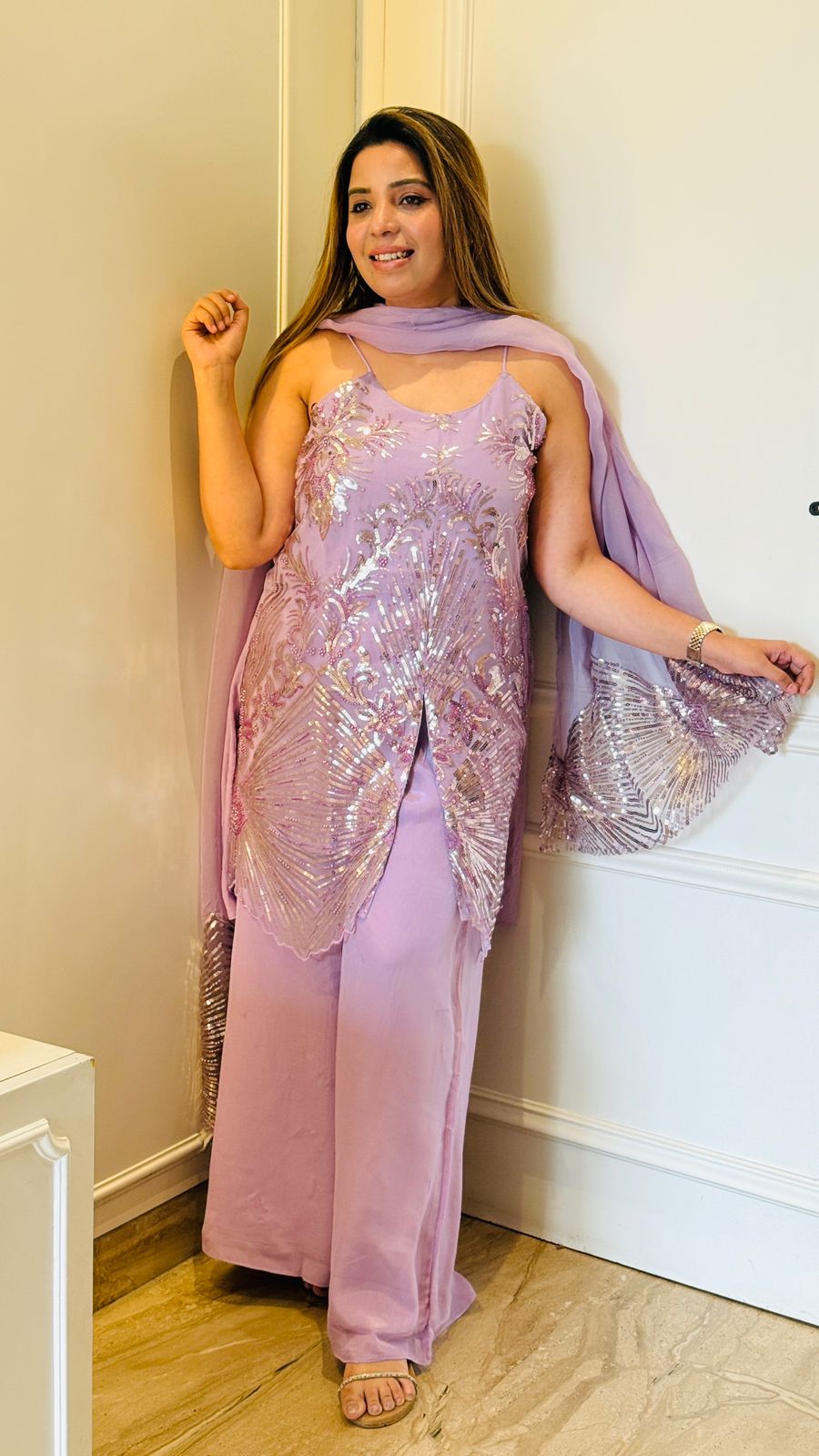 Amraya Suit Set- Purple